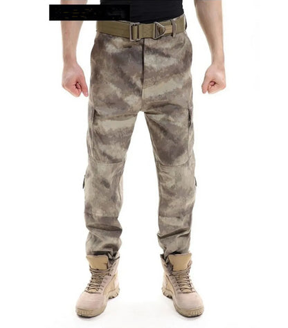 Men's Uniform Camouflage Tactical Multicam Cargo Pants Army Combat Long Trousers Fisthing Climbing Hunting Pants