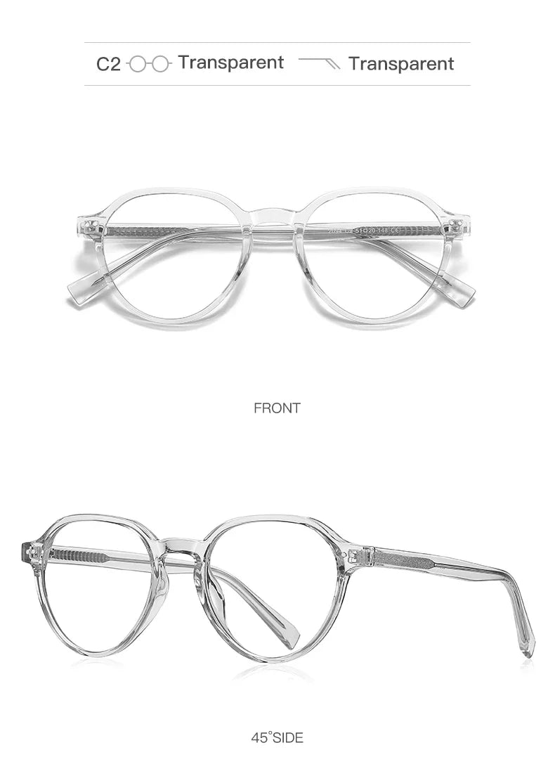 Retro TR Anti Blue Light Blocking Reading Glasses Women Computer Optics Eyeglasses Prescription Glasses Men PFD2094