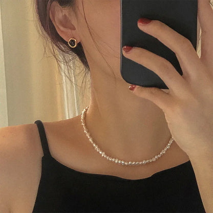 4-5mm Baroque Freshwater Pearl Necklaces 38cm 45cm 50cm 925sterling Silver Necklaces Jewelry Gift 2026 New Arrivals