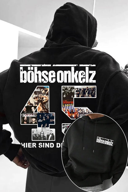 Böhse Onkelz Hoodie German Punk Rock and Roll Street Hip Hop Pullover Fleece Warm Men Women Oversized Tracksuit Coats Sweatshirt