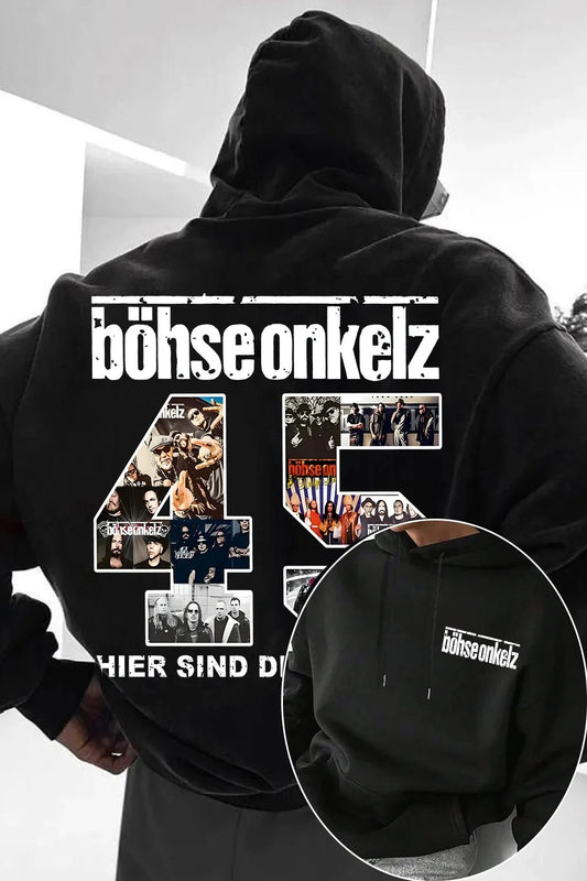 Böhse Onkelz Hoodie German Punk Rock and Roll Street Hip Hop Pullover Fleece Warm Men Women Oversized Tracksuit Coats Sweatshirt