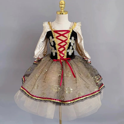 Kids Sequin Ballet Dress Performance Clothes Silver Girls Modern Dance Skirts Children Ballet Tutu Party Princess Dress Costumes