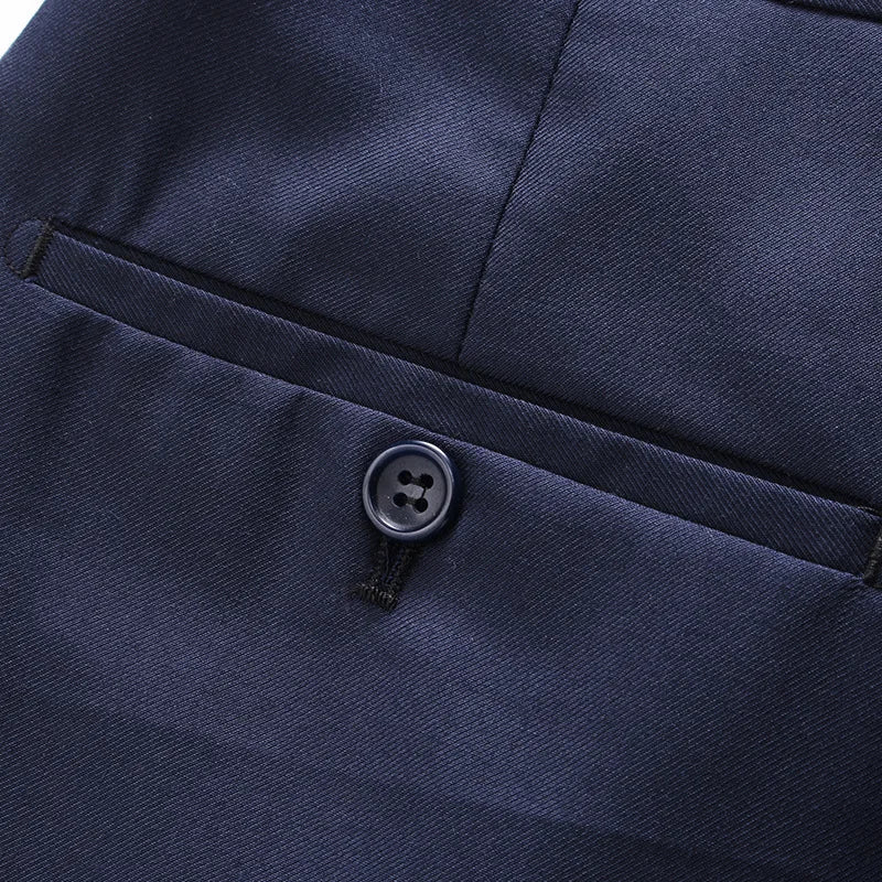 17 Colors Men Fashion Double Breasted Suit Jacket Korean Classic Solid Color Formal Business Office Slim Casual Wedding Blazers