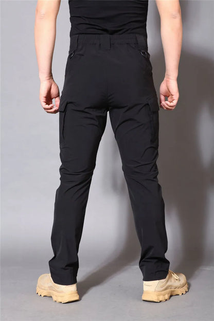 Outdoor Multi Pockets Cargo Pants Men Breathable Quick Dry Pants High Elastical Casual Spring Summer Loose Tactical Trousers Men