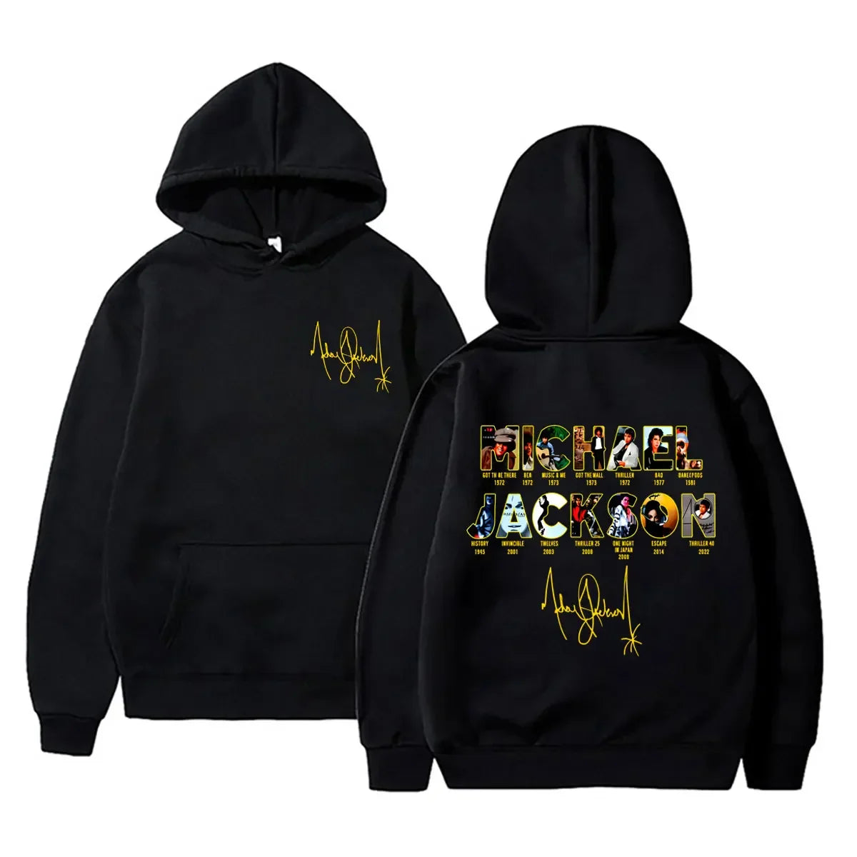 Michael Jackson King of Pop Graphic Hoodie Men Women Vintage Gothic Rock Sweatshirt Male Hip Hop Punk Oversized Pullover Hoodies