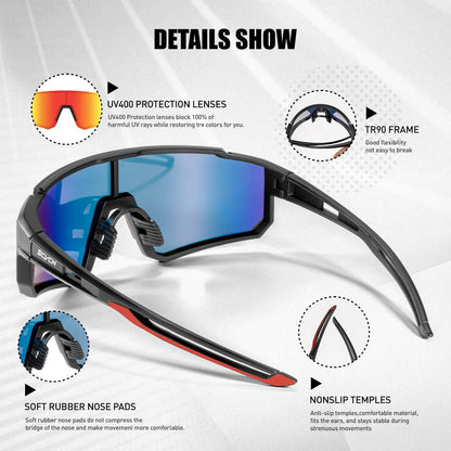 Men Outdoor MTB Bike Glasses Snow Sunglasses Hiking Eyewear Cycling for Women Sports Mountain Cycling UV400 Skiing Goggles