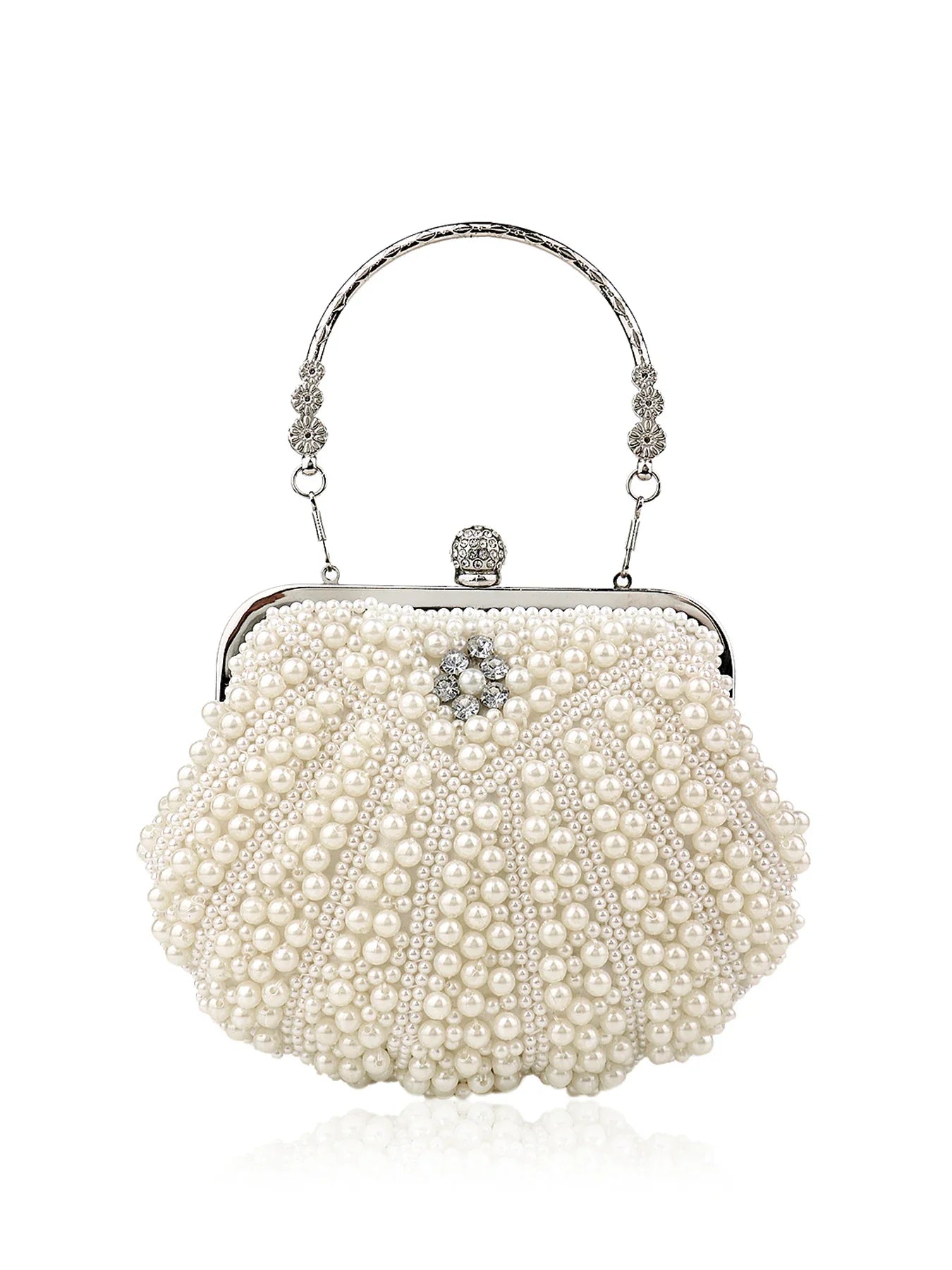 Pearl Clutch Bags Women Purse Ladies white Hand Bags Evening Bags for Party Wedding black Shoulder Bag Bolsa Feminina
