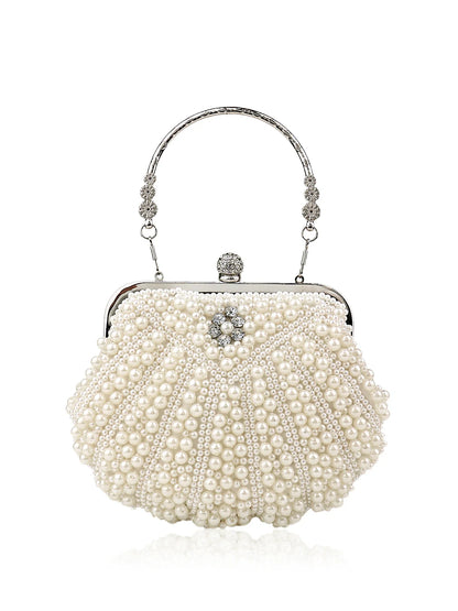Pearl Clutch Bags Women Purse Ladies white Hand Bags Evening Bags for Party Wedding black Shoulder Bag Bolsa Feminina