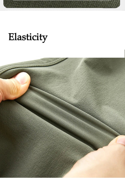 Male Hiking Pants Outdoor Waterproof Windproof Mountaineering Trousers Autumn With Belt Elasticity Fishing Cycling Cargo Pants