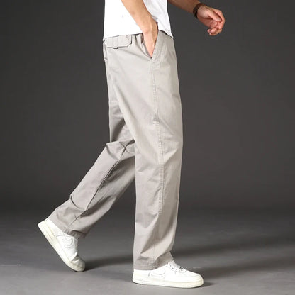 Plus Size Men's Cargo Pants Casual Loose Multi Pocket High Quality Cotton Pants Long Trousers Mens Jogger Pants 5XL 6XL