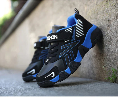 Four Seasons Leather Kids Shoes Non Slip Outdoor Children Walking Sneakers Casual Boys Sport Tennis Size 28-39