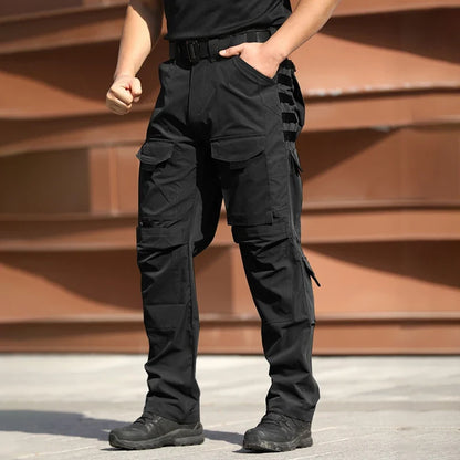 Outdoor Waterproof Work Pants Men Field Combat Tactical Trousers Spring Autumn Wear-Resistant Multi-pocket Training Cargo Pants