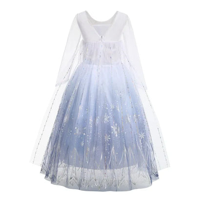 Elsa Dress for Girls 2-10 Yrs Birthday Role Anna Elsa Princess Dress for Kids Halloween Carnival Party Girls Costume