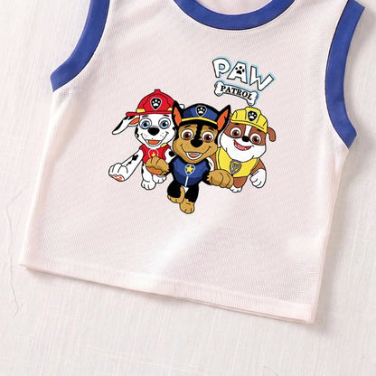 Summer Kids Clothes Sets Boys Sport Vest Shorts Two Piece Suit Girls Fashion Outfits Children's Breathable Sleeveless Tops Set
