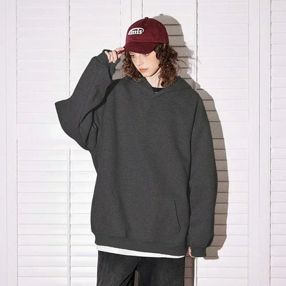 Pokemon Anime Cotton Hoodie Gray Color Character Print with Multi Color Flame Dragon Creature Pattern Casual Streetwear