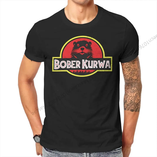 Bober Kurwa Tshirt Graphic Men Tops Vintage Summer Cotton Streetwear T Shirt