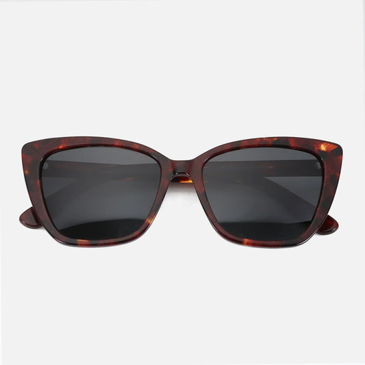 Retro Polarized Sunglasses Women Vintage Shades UV400 Protection Fashion Cat Eye Acetate Sun Glasses Trendy