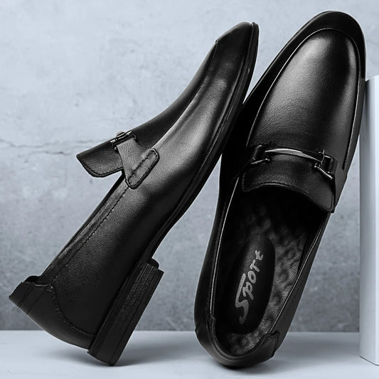 2024 New Luxury Brand Black Genuine Leather Gentleman Fashion Dress Shoes Men Business Loafers Men's Shoes Slip on Big Size 49
