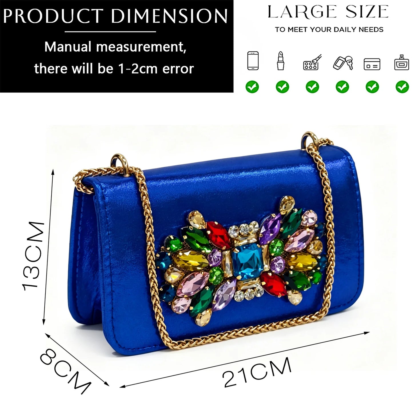 2026 Silver Rhinestone Mules Matching Bag Set Women Peep Toe Block Heel Sandals Wedding Evening Crossbody Handbag