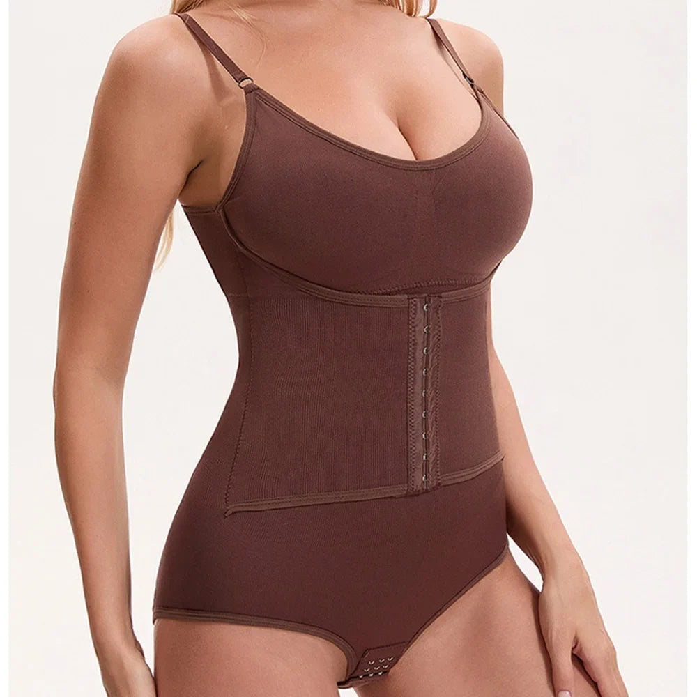 Women shapewear bodysuit tummy control tight slimming body shaper bodysuit with bras