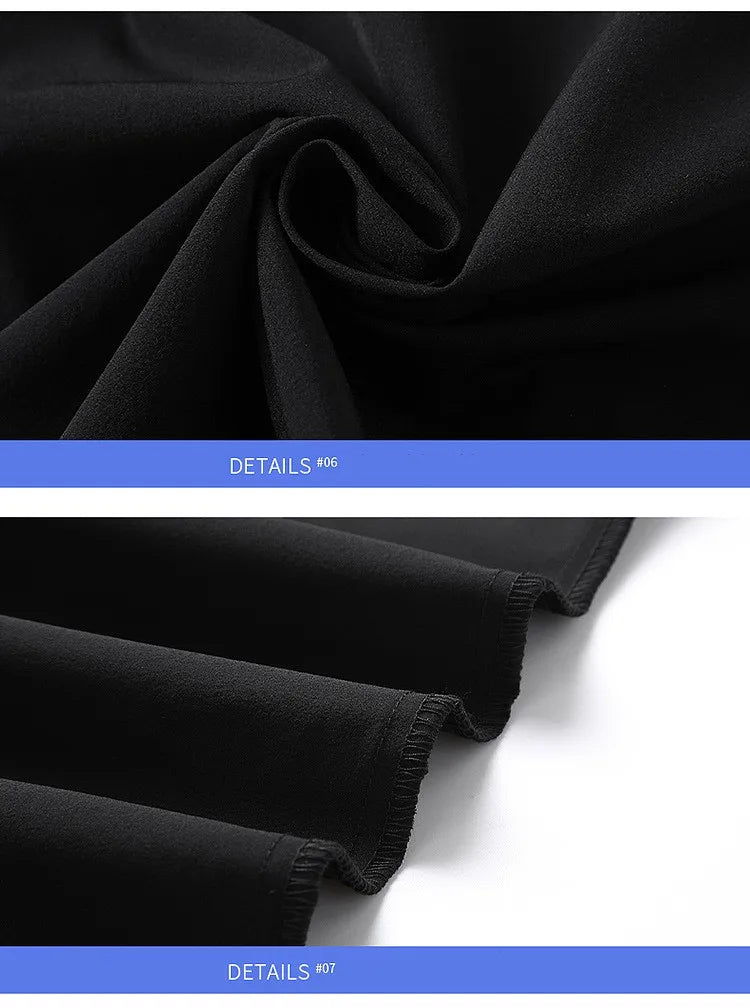 Men's Summer Cargo Pants Big Size Ice Silk Stretch Breathable Straight Leg Pants Quick Dry Elastic Lightweight Long Trousers