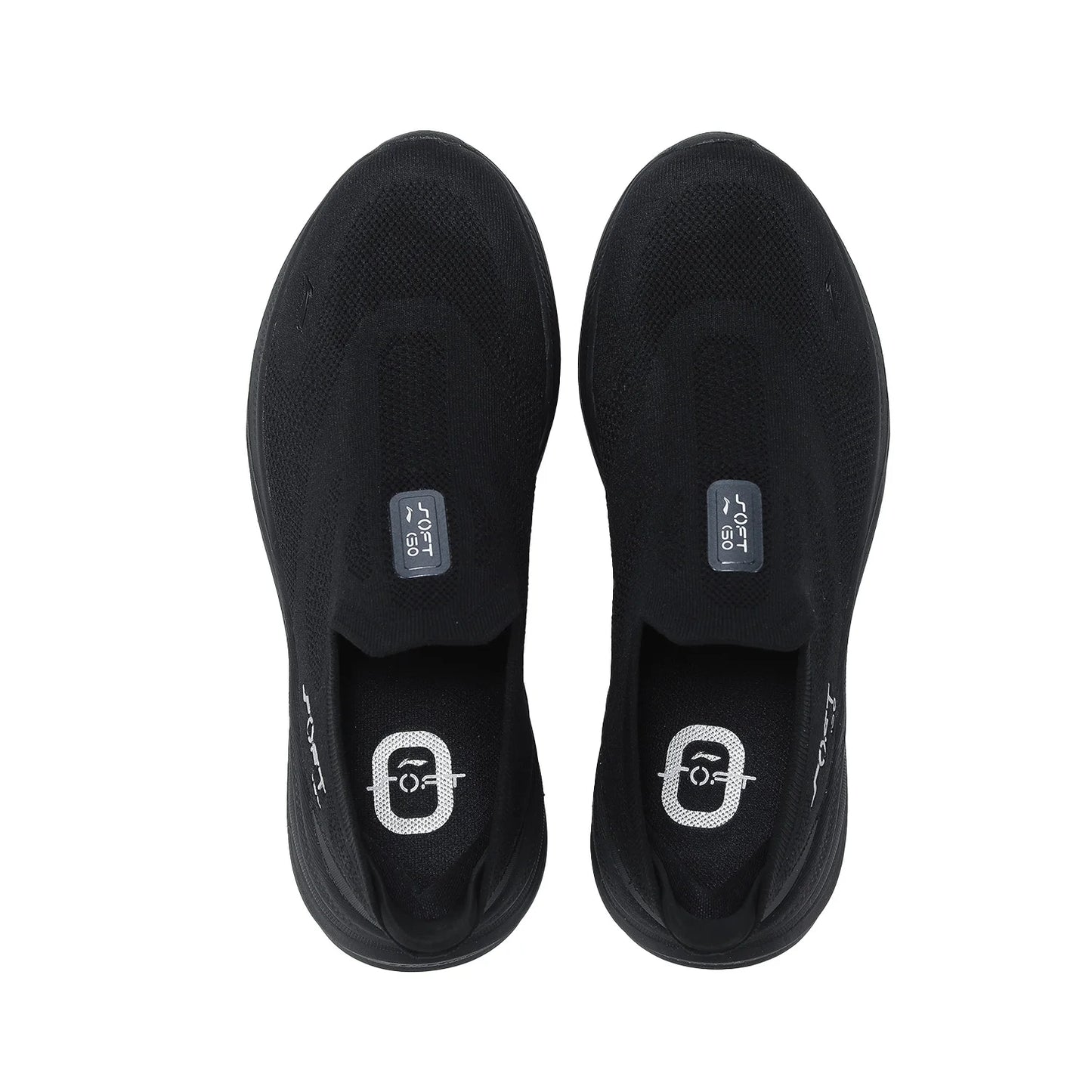 Men's SOFT GO 2 KNIT Slip-on Casual Walking Shoes Cushion Comfy Stable LiNing Mesh Jogging Daily Sports Sneakers AGLV017