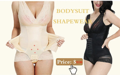 Ribbed Tummy Jumpsuit Daily Shaper Bodysuits Light Control Compress Tummy Control Open Crotch Shapewear Suits Open Crotch