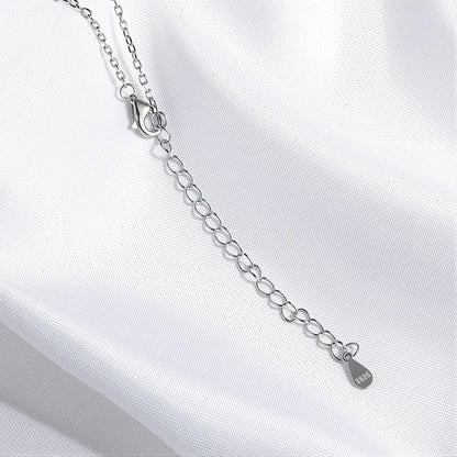 1-3CT Solitaire Moissanite Necklace for Women Emerald Cut Lab Diamond Wedding Female Necklace 925 Sterling Silver Jewelry