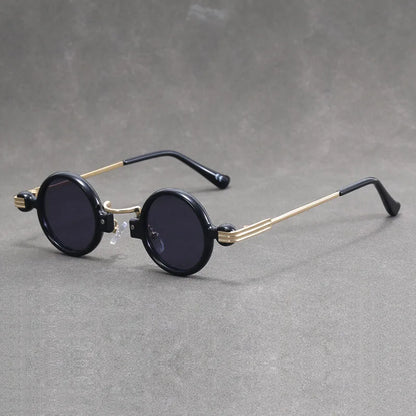 Round Steampunk Sunglasses For Men Retro Fashion Punk Sunglasses Women Trendy Vintage Glasses Dropshipping Gafas De Sol Hombre