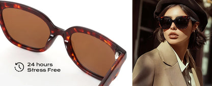 Fashion Square Polarized Sunglasses Classic Design UV400 Protection Acetate Sun Glasses Shade for Women Men
