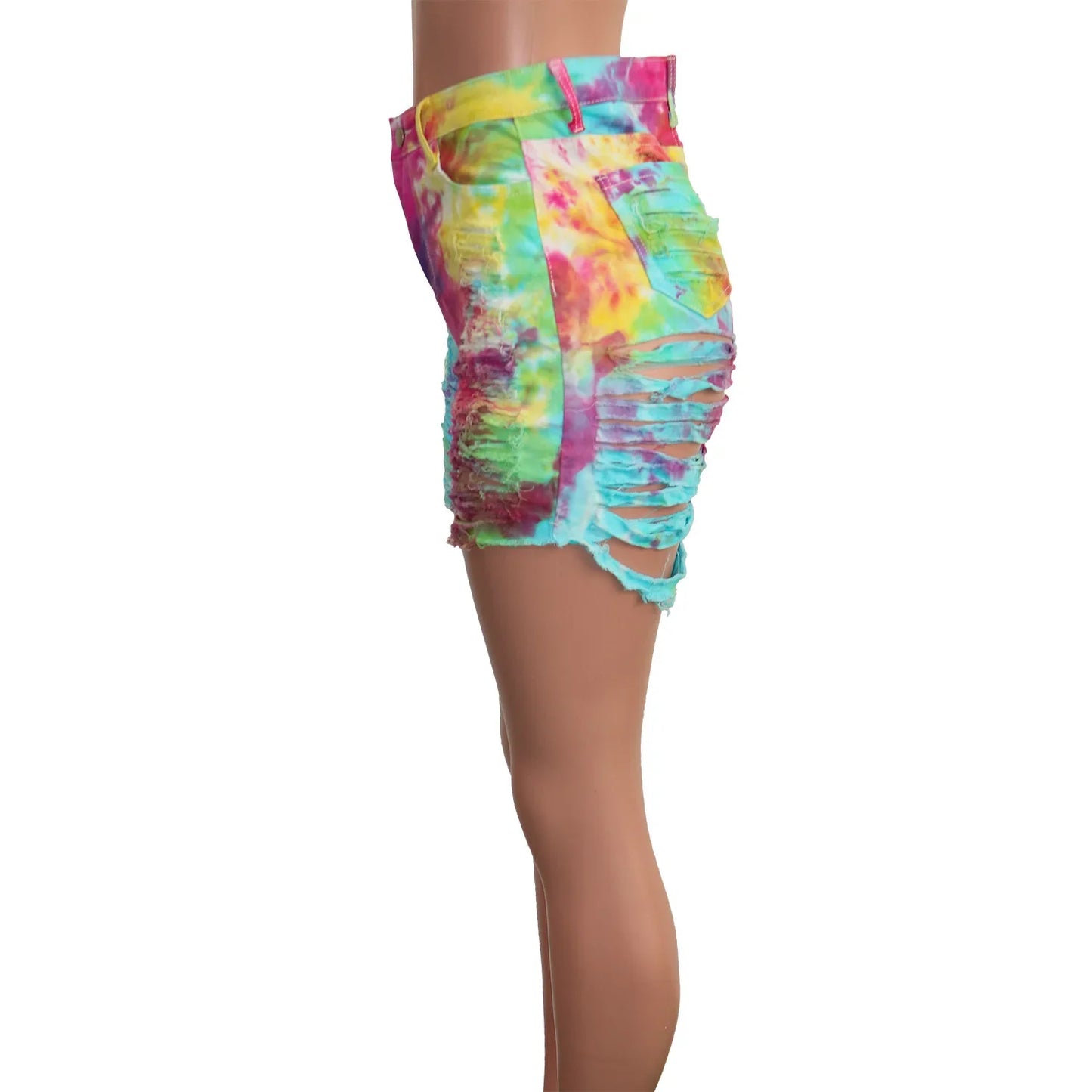 shorts women shorts hole denim high waist sexy print wholesale dropshipping