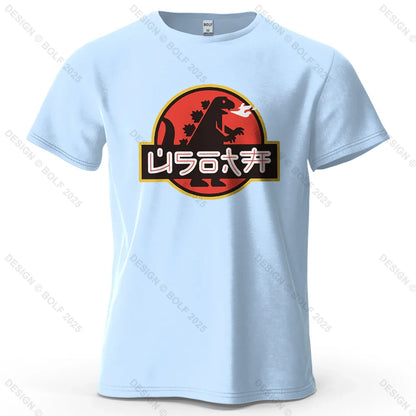 Japan Printed Men's T-Shirt 100% Cotton Oversized Harajuku Graphic Tees for Women Tops Tees Casual Streetwear