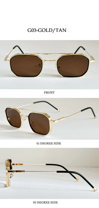 2025 Square Sunglasses Women Trendy Vintage Steampunk Sunglass Men Luxe Fashion Glasses Gafas De Sol Hombre Lunette Soleil Femme