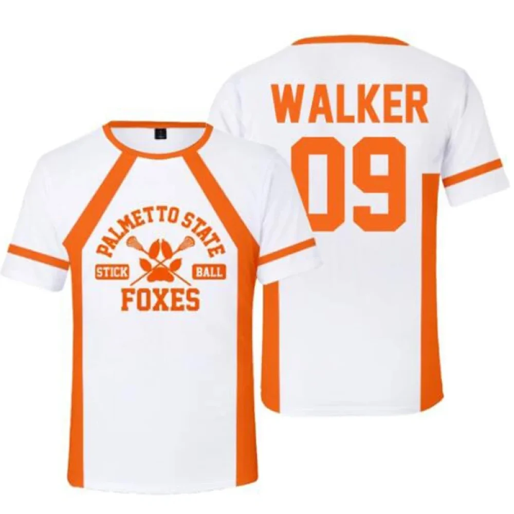 New The Foxhole Court Palmetto State Foxes Lacrosse Jersey Cosplay WILDS MINYARD 3D Tshirt Men/Women Short Sleeve Kids Tees