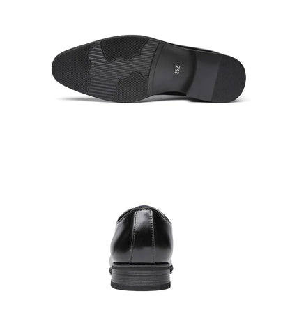 Large Size Men's Shoes New High Quality Cowhide Memory Foam Stitching Soles Business Dress Shoes Men Genuine Leather Shoes