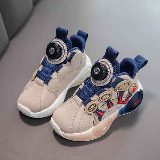 Children Fashion Sneaker Boys Casual Shoes Leather Flat Student Walking Shoes Outdoor Girl Basketball Sports Footwear Zapatillas
