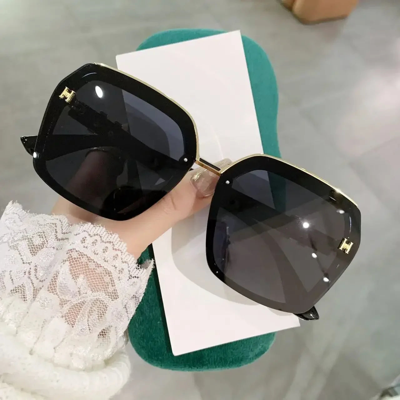2025 New Sunglasses Women Colorful Polarized Anti-ultraviolet Sun Glasses Ladies Square Luxury Eyewears Oculos De Sol UV400