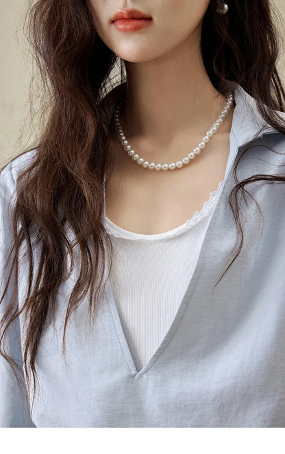 French Spring Shirts Women 2025 Long Sleeve Turn-down Collar Fake Two-piece Blouses Female Splicing Lace Tops MXE16C0783