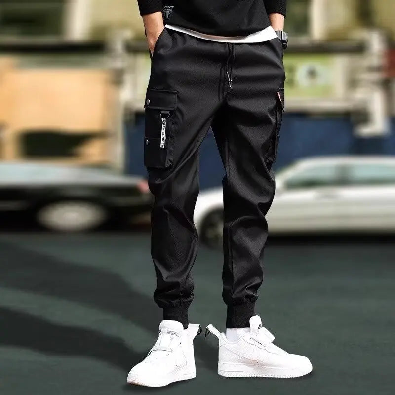 2025 New Men's Cargo Pants, Thin Trousers, Comfortable and Breathable, Outdoor Casual, Wearable, Running, Cycling, Multi-pocket