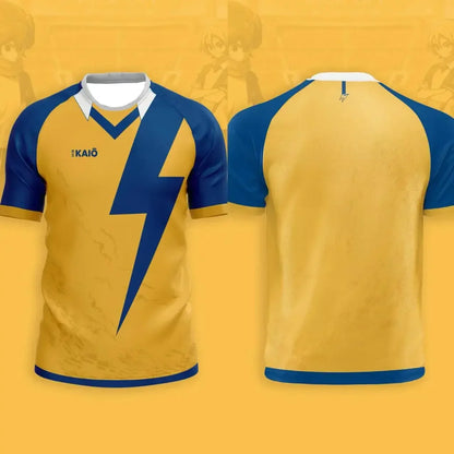 Japan Soccer Anime Men T shirt Jersey Inazuma Eleven Kaio Boys Girls Clothes Sports Casual Quick-Drying Oversized Daily Training