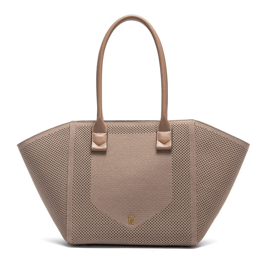 Women's Tote Bag Summer New Fabric Hollow Design Large Capacity Beach Bag Women's Outdoor Storage