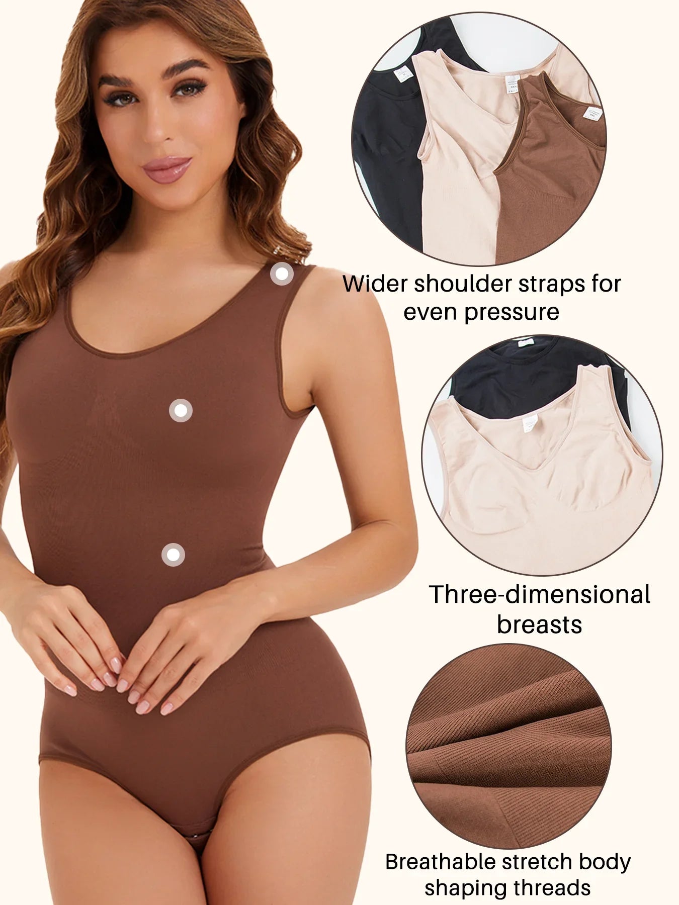 Women Slimming Bodysuit Black Brown Color Shapewear Corset Reducing Body Shaper Underwear Tummy Control Panties Briefs