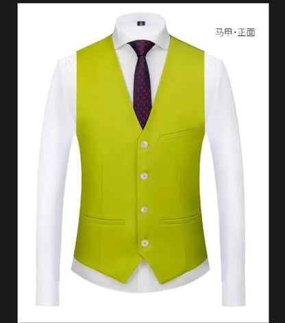 Royal Blue Vest Waistcoat Men's Brand New Slim-Fit V Neck Dress Vests Mens Formal Business Wedding Tuxedo Chaleco Hombre 6xl