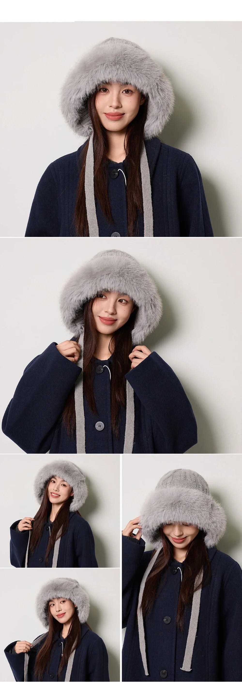Knitted Hat New Thick Warm Winter Russian Hat Women Windproof Fluffy Fur Hat Lady Skullies Beanies Female Ski Earflap Cap