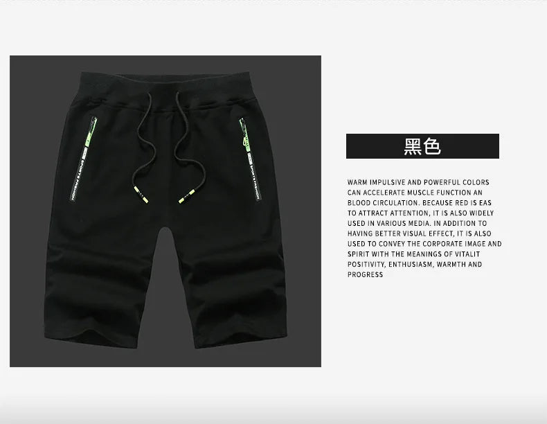 Men Summer Knit Cotton Knee Length Shorts Men Loose Sports Casual Pants Men Plus Size Breathable Lightweight Five Point Trousers