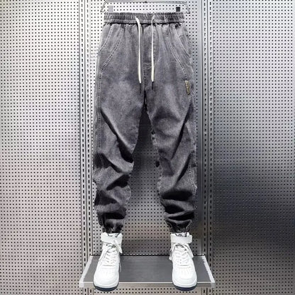 Men Harem Jeans Loose Hip Hop Trousers Washed Denim Jeans Trouser Man Jogger Pant Men Pants Harajuku Cargo Jeans Casual Trousers