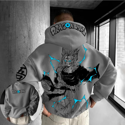 Dragon Ball Men's and Women's Hoodies Sweater Vegeta Japanese Anime Summer Autumn Boys Children's Long Sleeves Parent-Child Wear