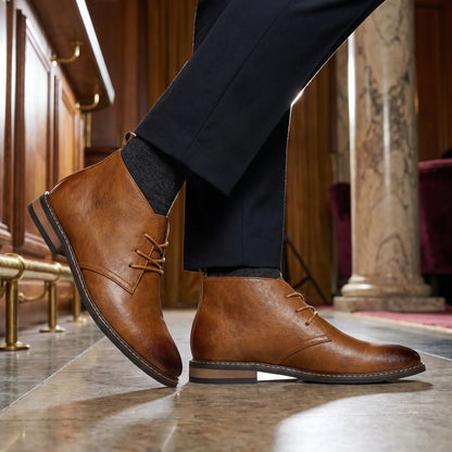 Retro Men Ankle boots Brand Plus Size Desert Boots Comfortable Leather Boots For Men
