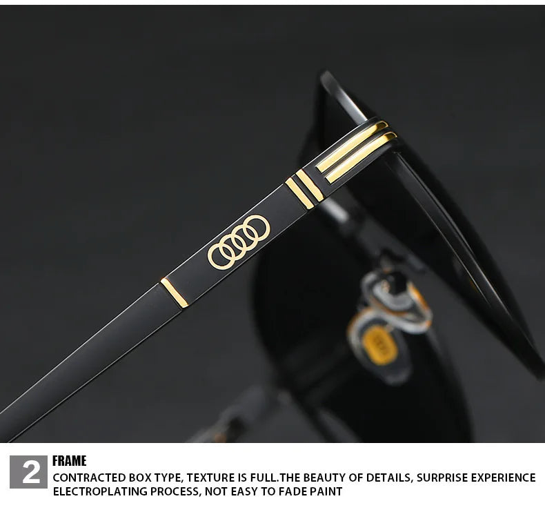 UV400 Polarized AntiGlare Retro Flight Sunglasses Glasses for Motorcycle Classic FrogEye Outdoor Glasses Men Women 558
