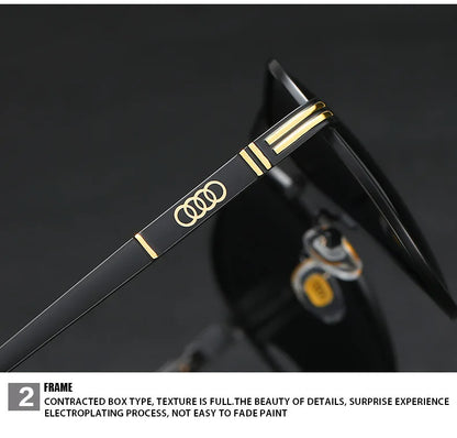 UV400 Polarized AntiGlare Retro Flight Sunglasses Glasses for Motorcycle Classic FrogEye Outdoor Glasses Men Women 558